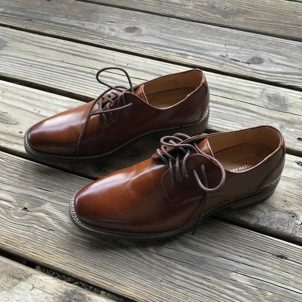 Joseph Abboud Men Size 8.5D Leather Lace Up Shoes